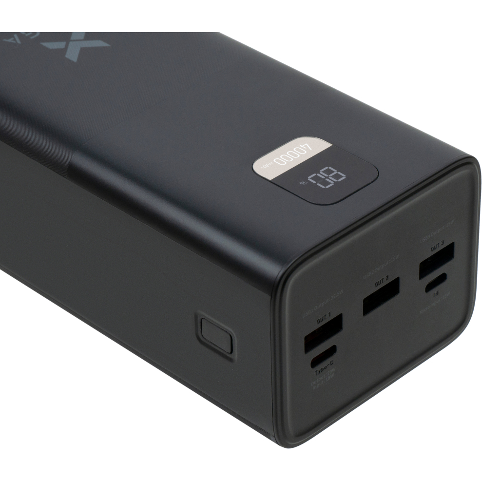 Батарея універсальна Vinga 40000 mAh 22.5W Display Black (VPBB4022) - зображення 7