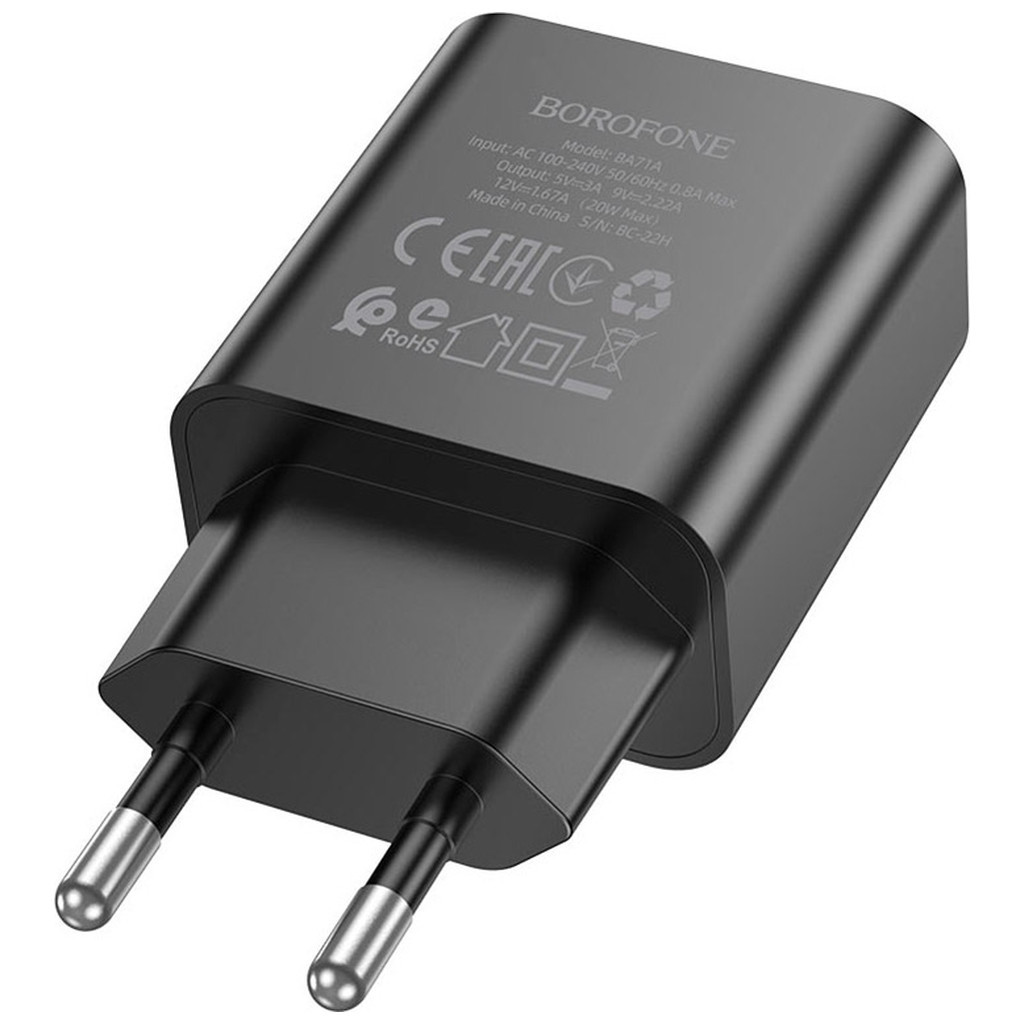 Зарядний пристрій BOROFONE BA71A Power Black (BA71AB) - зображення 2