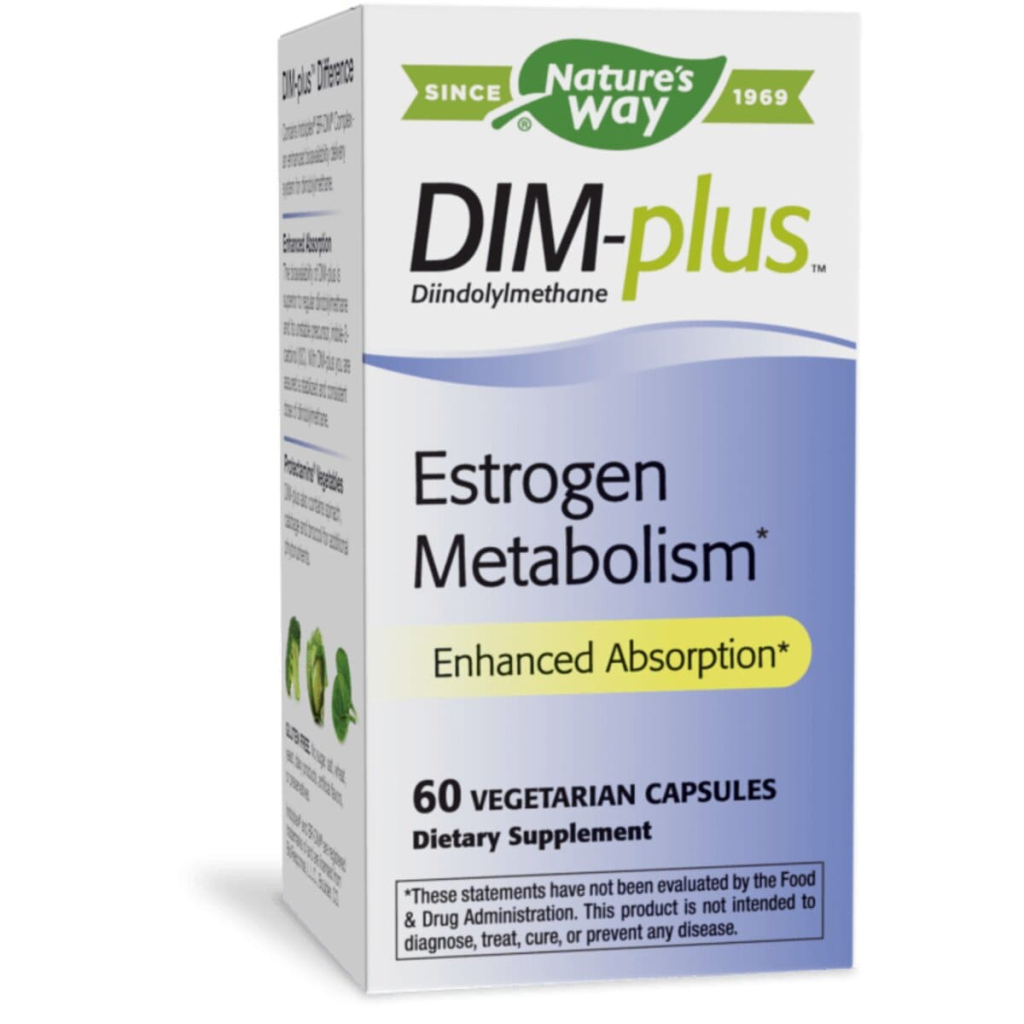 Вітамінно-мінеральний комплекс Nature's Way Метаболізм естрогенів, DIM-plus, Estrogen Metabolism, 60 вегетаріанс (NWY-14810) - зображення 1
