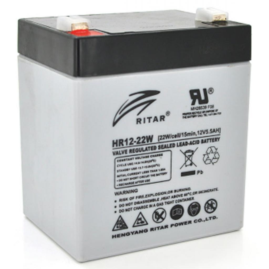 Батарея до ДБЖ Ritar 12V-5.0Ah (HR1222W) - зображення 1