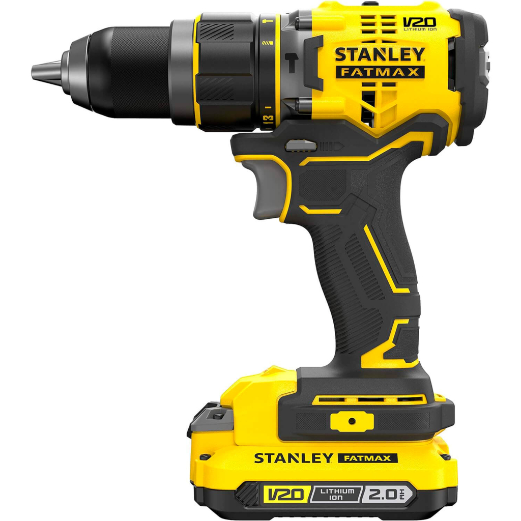 Шуруповерт Stanley FatMax ударний, Li-lon 18В, 2.0 Аг, 80 Нм, 0-600/2100 об/хв, (SFMCD721D2K) - зображення 3