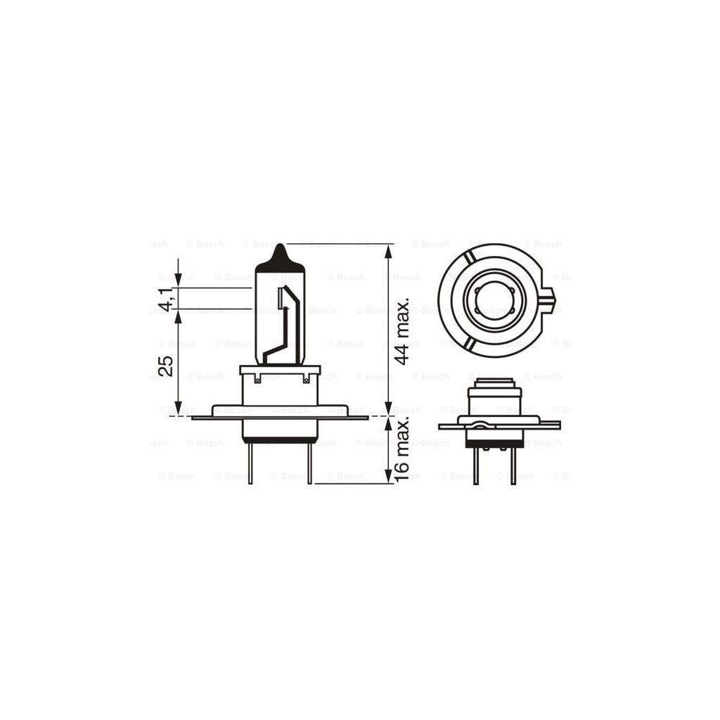 Автолампа Bosch галогенова 55W (1 987 301 012) - изображение 5