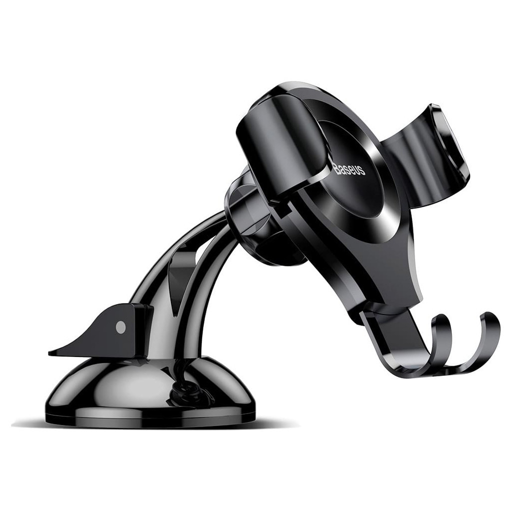 Універсальний автотримач Baseus Osculum Type Gravity Car Mount Black (SUYL-XP01) - изображение 3