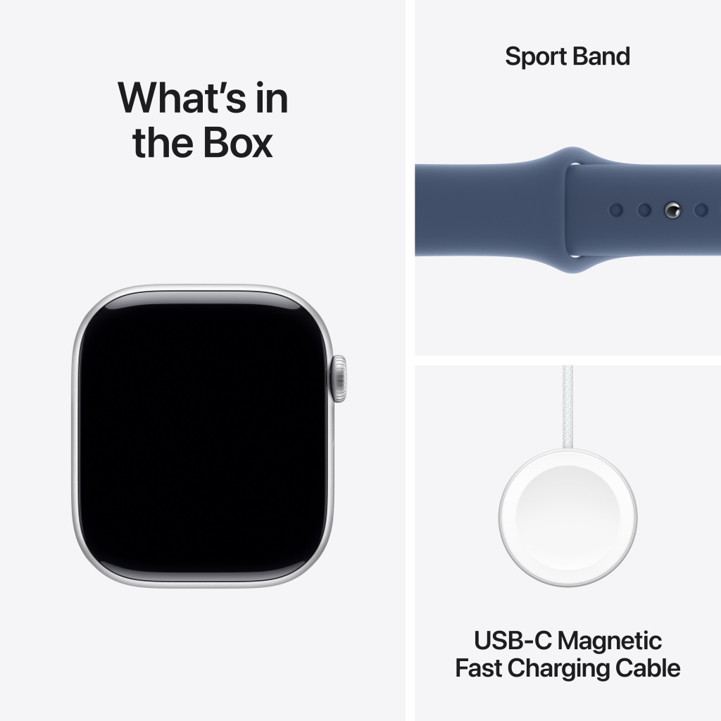 Смарт-годинник Apple Watch Series 10 GPS + Cellular 42mm Gold Titanium Case with Starlight Sport Band - S/M (MX063QH/A) - зображення 9