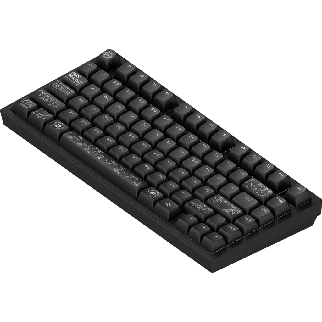 Клавіатура Dark Project ALU81 Terra Nova PBT RGB Mech G3MS Moonstone Black (DPKB_NOVA_81_ANSI_BLACK_UA) - зображення 2