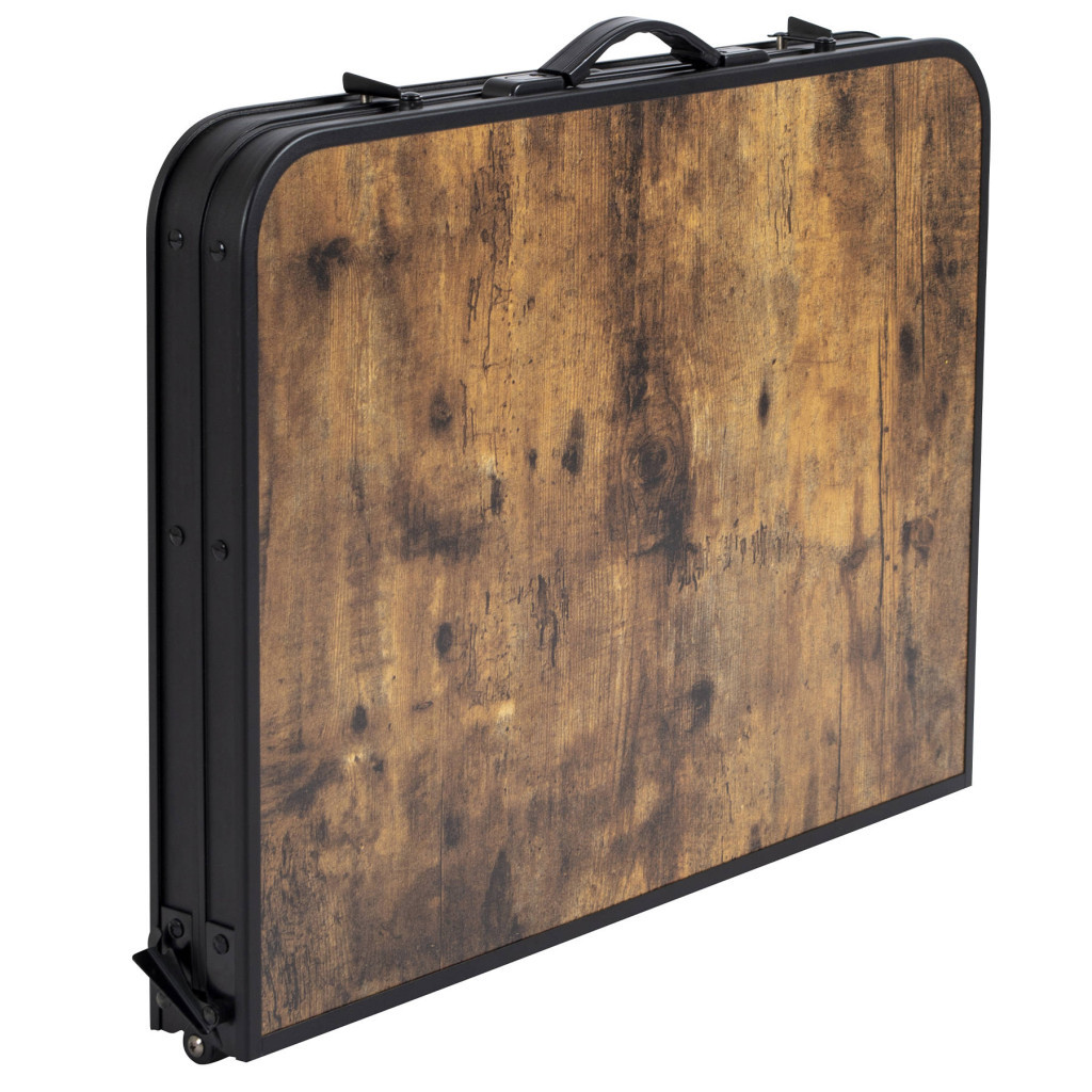 Туристичний стіл Bo-Camp Decatur 90 x 60 cm Коричневий (1404200) - зображення 5