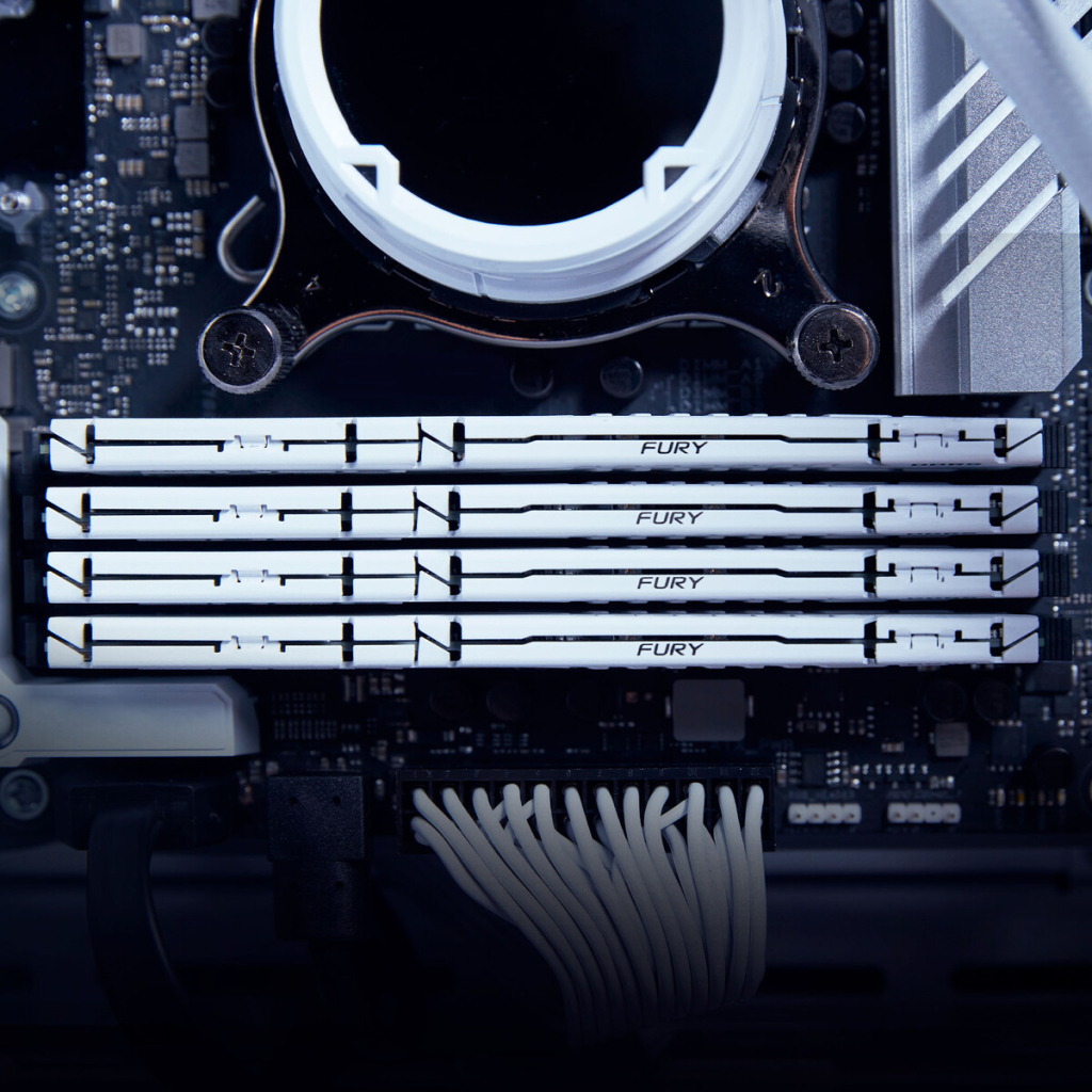 Модуль пам'яті для комп'ютера DDR5 32GB 5200 MHz Beast EXPO White Kingston Fury (ex.HyperX) (KF552C36BWE-32) - зображення 5