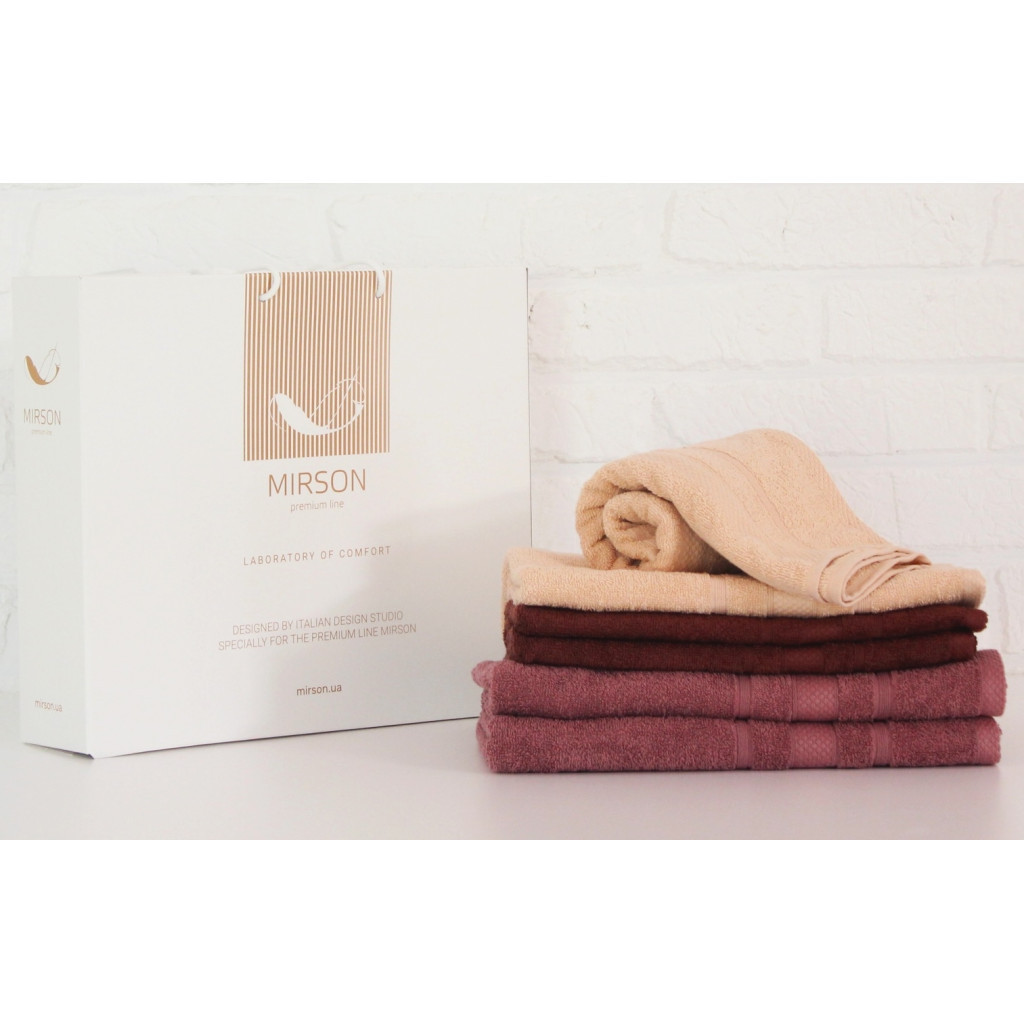 Рушник MirSon набір банних 5097 Elite SoftNes Angelic 70х140 6 шт (2200003525717) - зображення 1