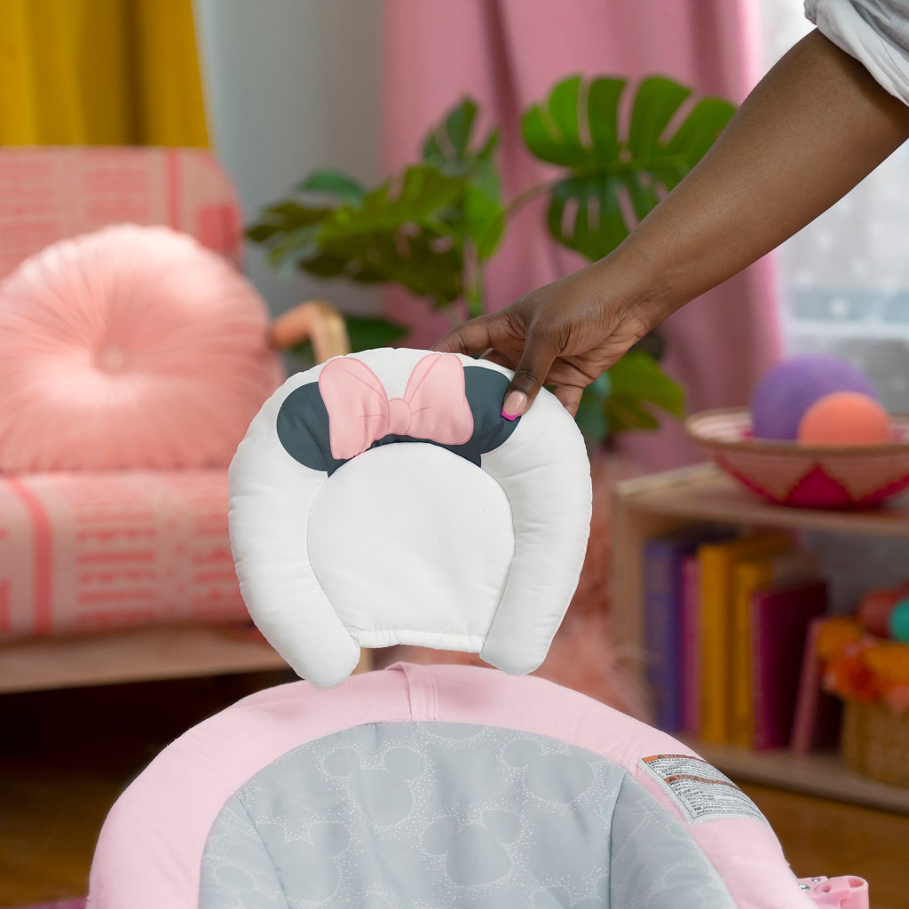 Крісло-гойдалка Bright Starts Minnie Mouse Rosy Skies (12206) - изображение 6
