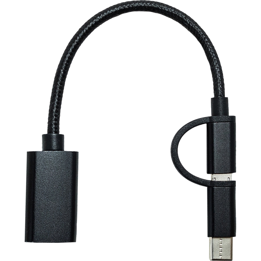 Перехідник OTG AC-150 2in1 USB 3.0 - MicroUSB USB Type-C Black XoKo (AC-150-BK) - изображение 5