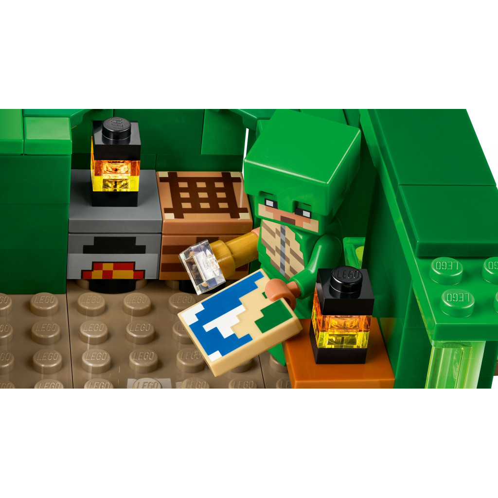Конструктор LEGO Minecraft Пляжний будинок у формі черепахи 234 деталей (21254) - зображення 8