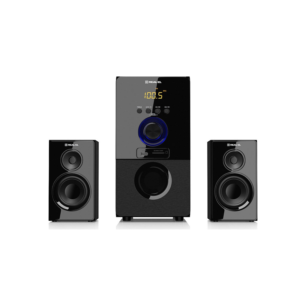 Акустична система REAL-EL M-555 Black (EL121300013) - зображення 2