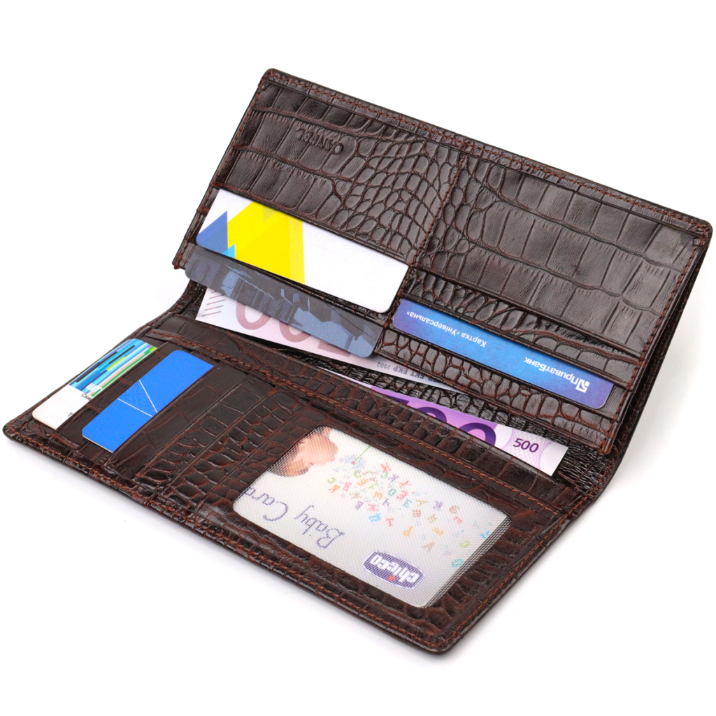 Гаманець Canpellini З натуральної шкіри Коричневий (21905) - зображення 6