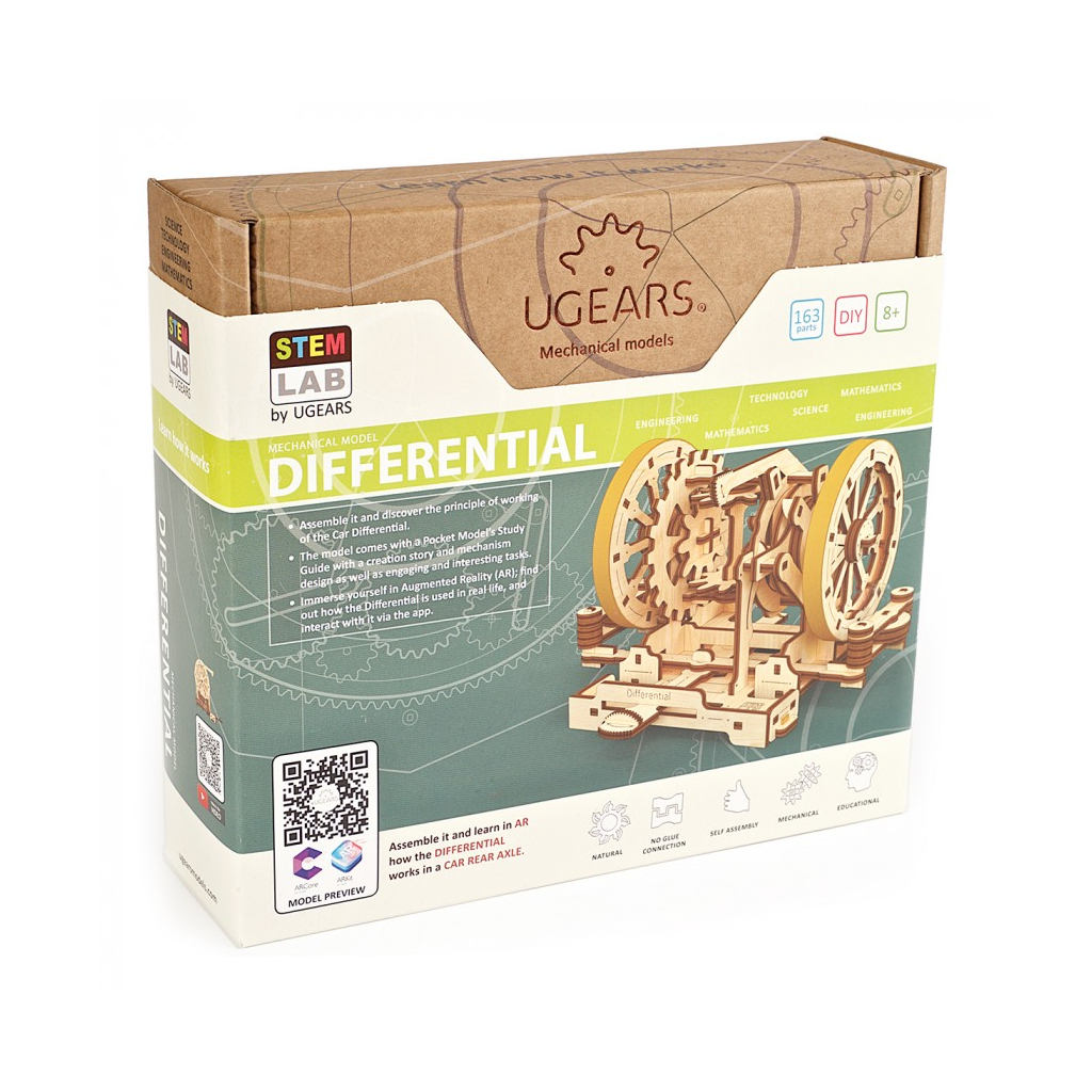 Збірна модель Ugears Stem Lab Диференціал (6336753) - зображення 5