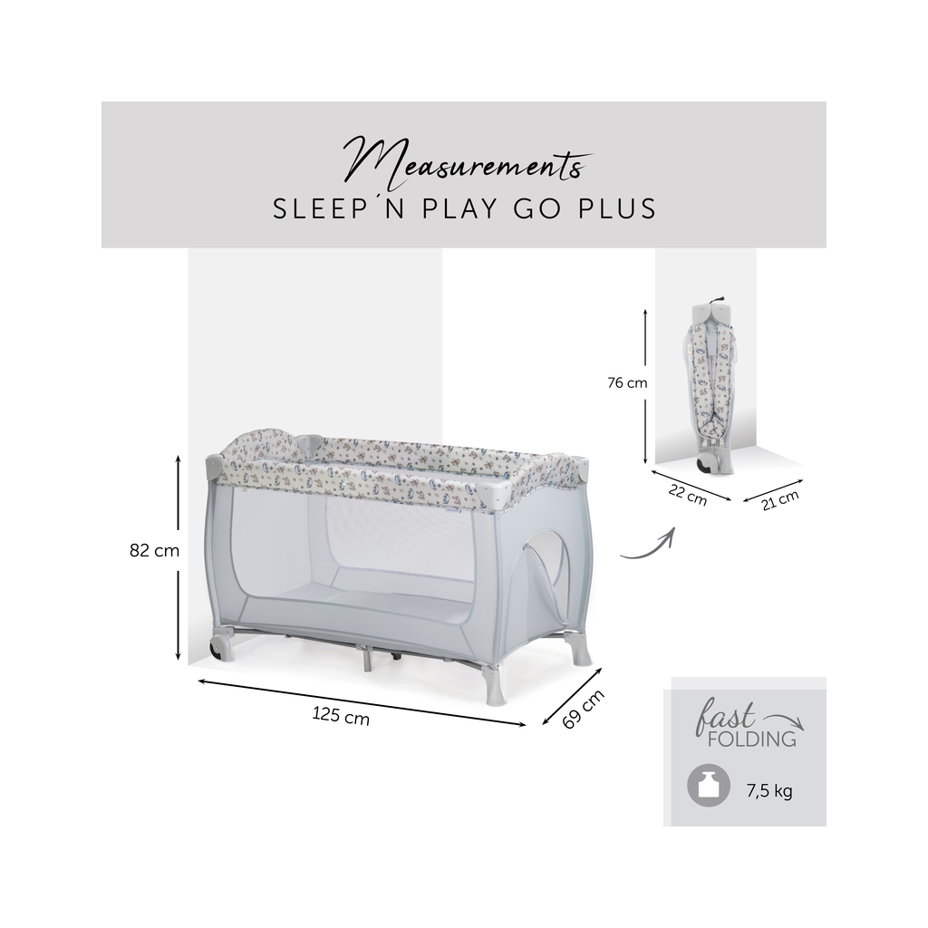 Дитячий манеж Hauck Sleep N Play Go Plus (Pooh Exploring) (60083-2) - зображення 6