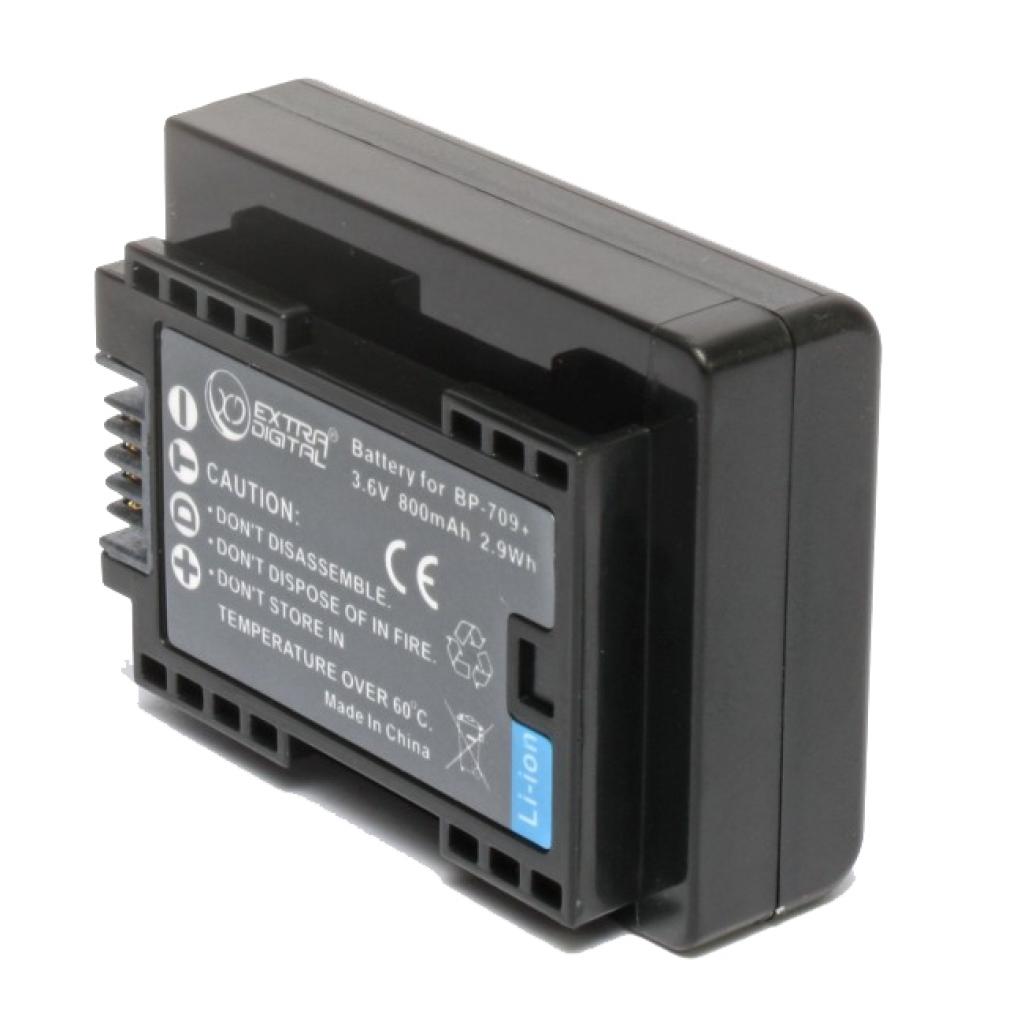 Акумулятор до фото/відео Extradigital Canon BP-709 (chip) (BDC1300) - зображення 2