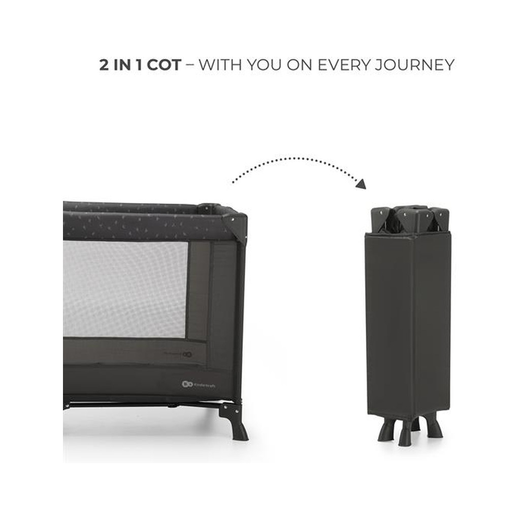 Дитячий манеж Kinderkraft Joy Light Grey (5902533925193) - зображення 2