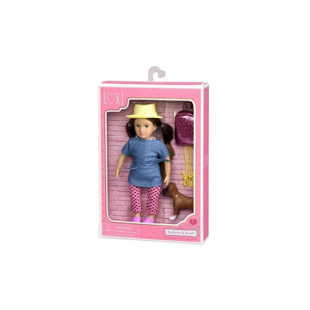 Лялька Lori Надин и собака боксер Наш 15 см (LO31024Z) - зображення 3