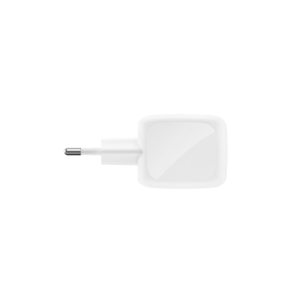 Зарядний пристрій Belkin 2xUSB-C PD50W GaN PPS + cable USB-C to USB-C 1.0m white (WCH019KQ1MWH-B6) - зображення 4