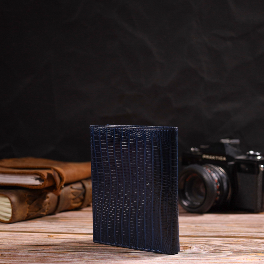 Гаманець Canpellini З натуральної шкіри Синій (21752) - зображення 9