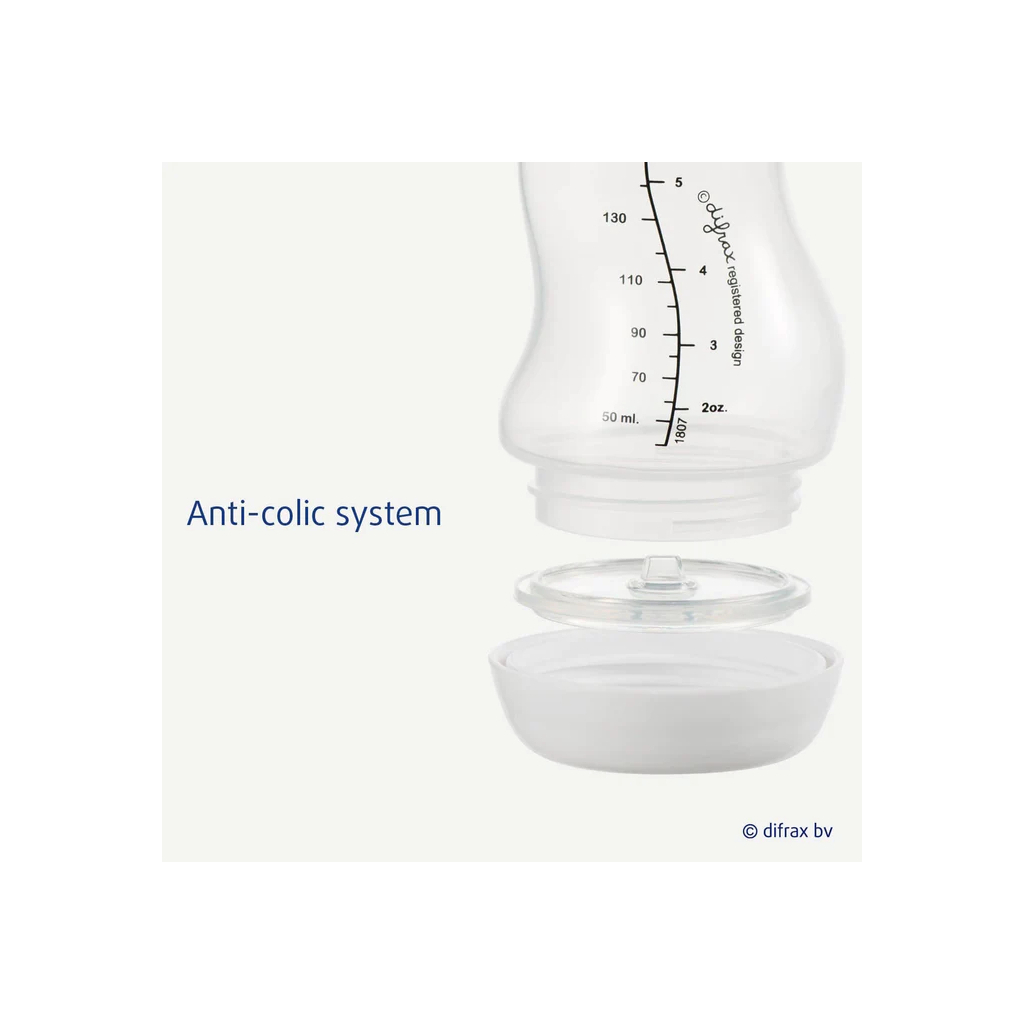 Пляшечка для годування Difrax S-bottle Natural із силіконовою соскою, 170 мл (705 Caramel) - зображення 4