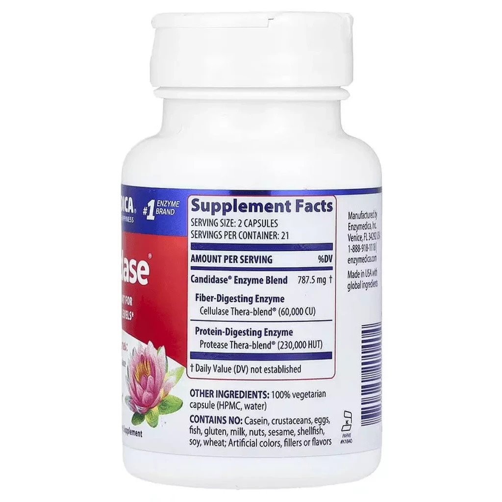 Пробіотики Enzymedica Кандидаза, Candidase, 42 капсули (ENZ-20140) - зображення 2