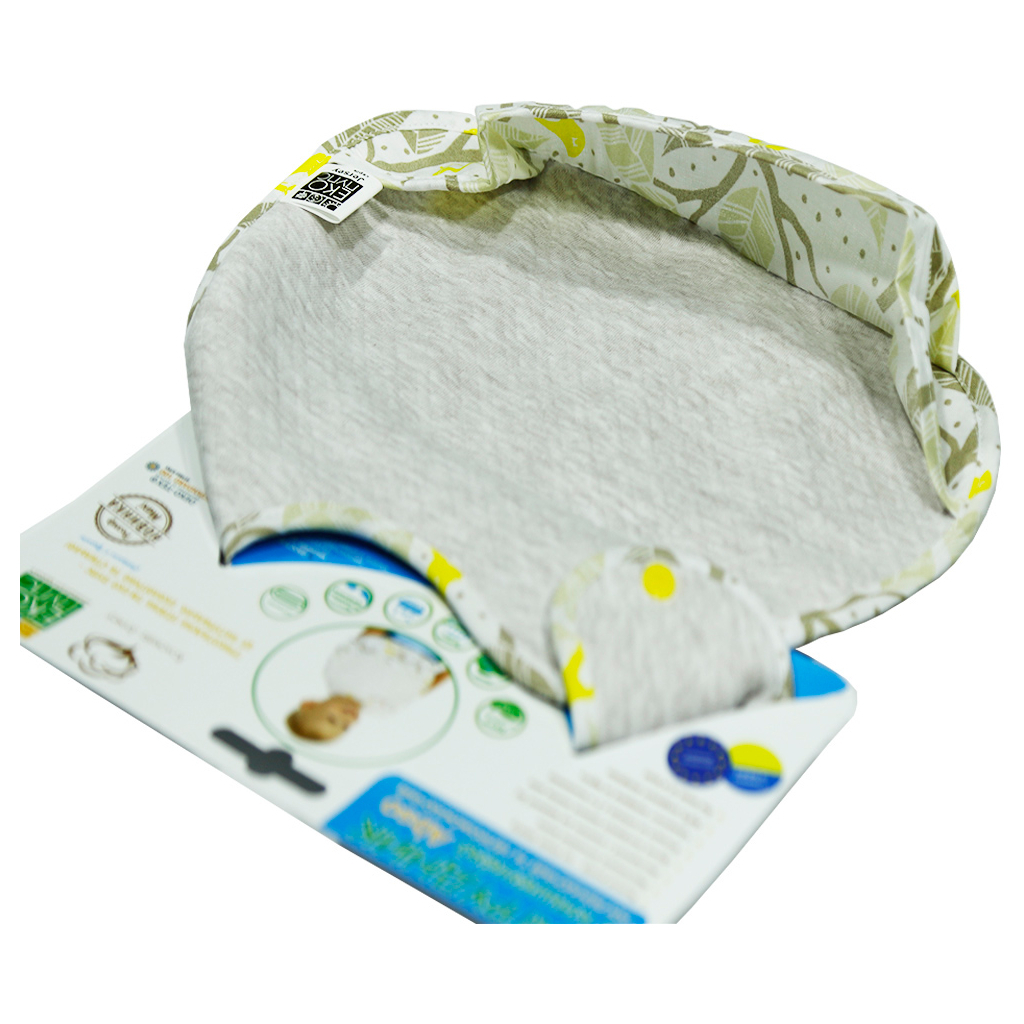 Слинявчик Еко Пупс Jersey Abso непромокаючий з кишенею (меланж, золота пташка) (WBJA013) - изображение 2