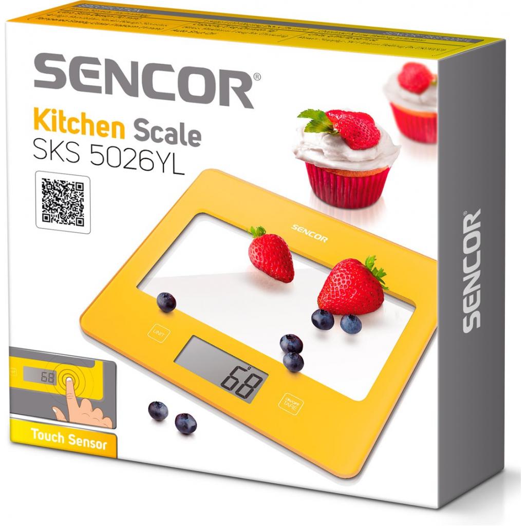 Ваги кухонні Sencor SKS 5026 YL - зображення 2