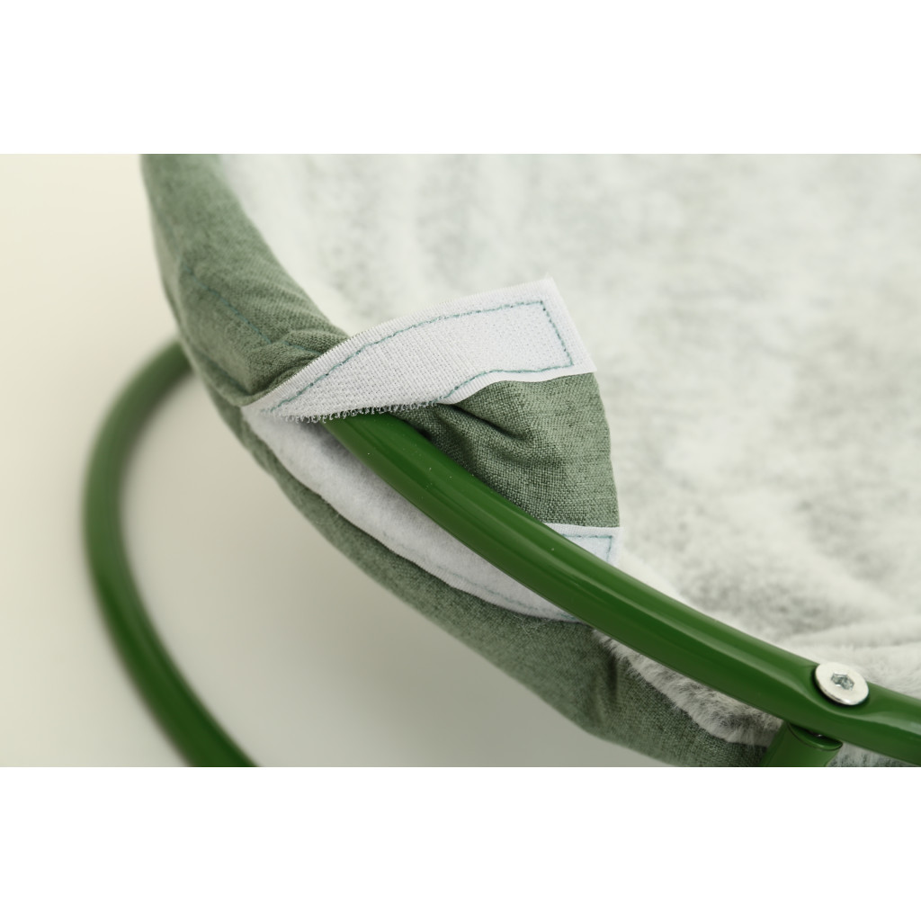 Лежак для тварин MISOKO&CO Pet bed round plush 45x45x22 см light green (HOOP31837) - зображення 4