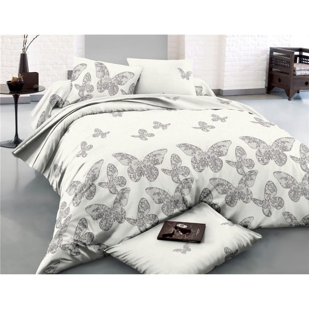 Постільна білизна MirSon Сатин 22-1279-1 Butterflies at dawn 143х210 (2200004109305) - зображення 1