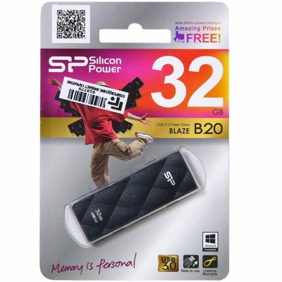 USB флеш накопичувач Silicon Power 32GB BLAZE B20 USB 3.0 (SP032GBUF3B20V1K) - зображення 6