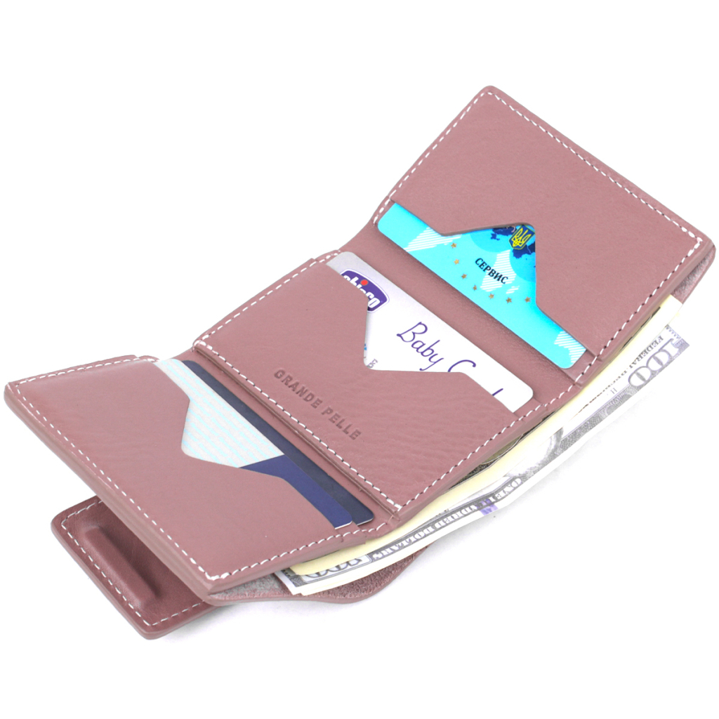 Портмоне Grande Pelle Рожеве (11575) - зображення 7