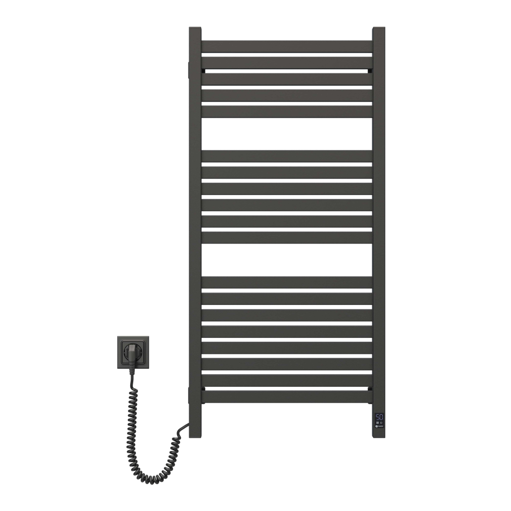 Сушарка для рушників Navin Авангард Х 1000х480 Wi-Fi лівобічна чорний муар (12-272155-4810) - зображення 4