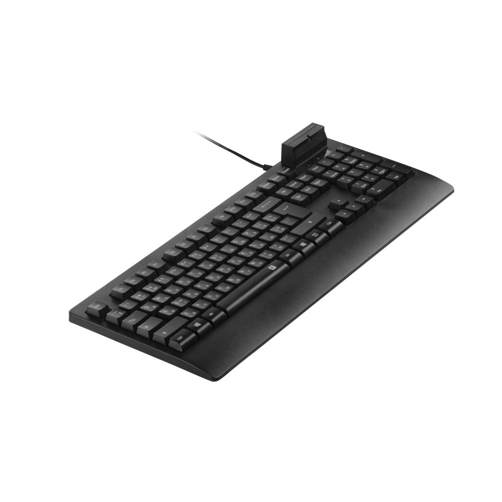 Клавіатура 2E KС1030 Smart Card USB Black (2E-KC1030UB) - зображення 4