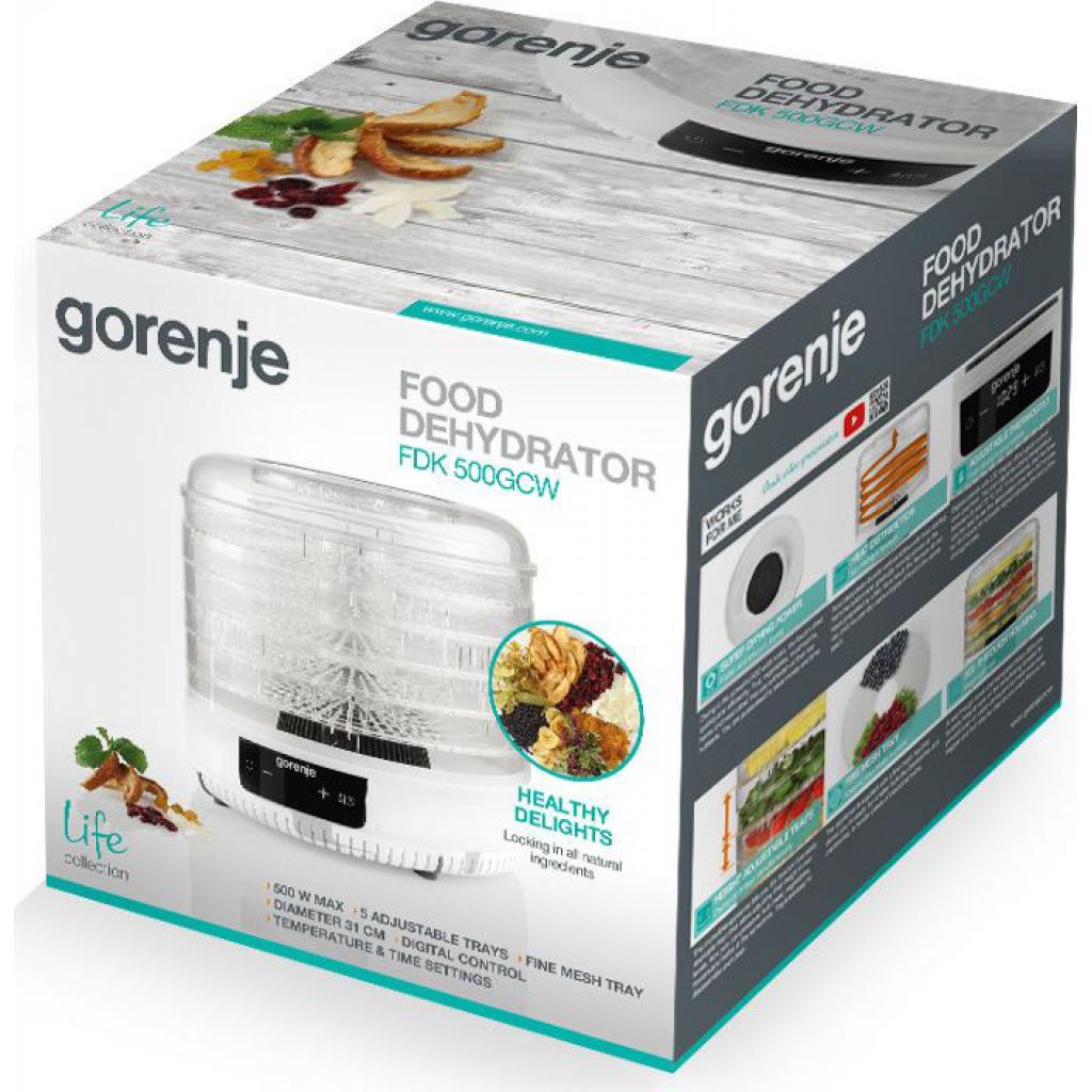 Сушка для овочів та фруктів Gorenje FDK500GCW - зображення 3