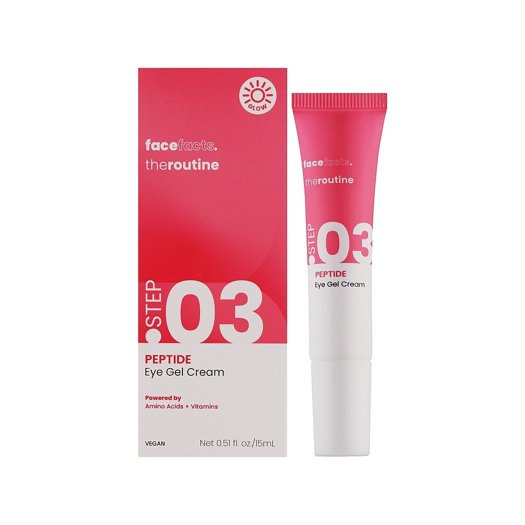 Крем для шкіри навколо очей Face Facts The Routine Step.03 Peptide Eye Gel Cream 15 мл (5031413930160) - зображення 1