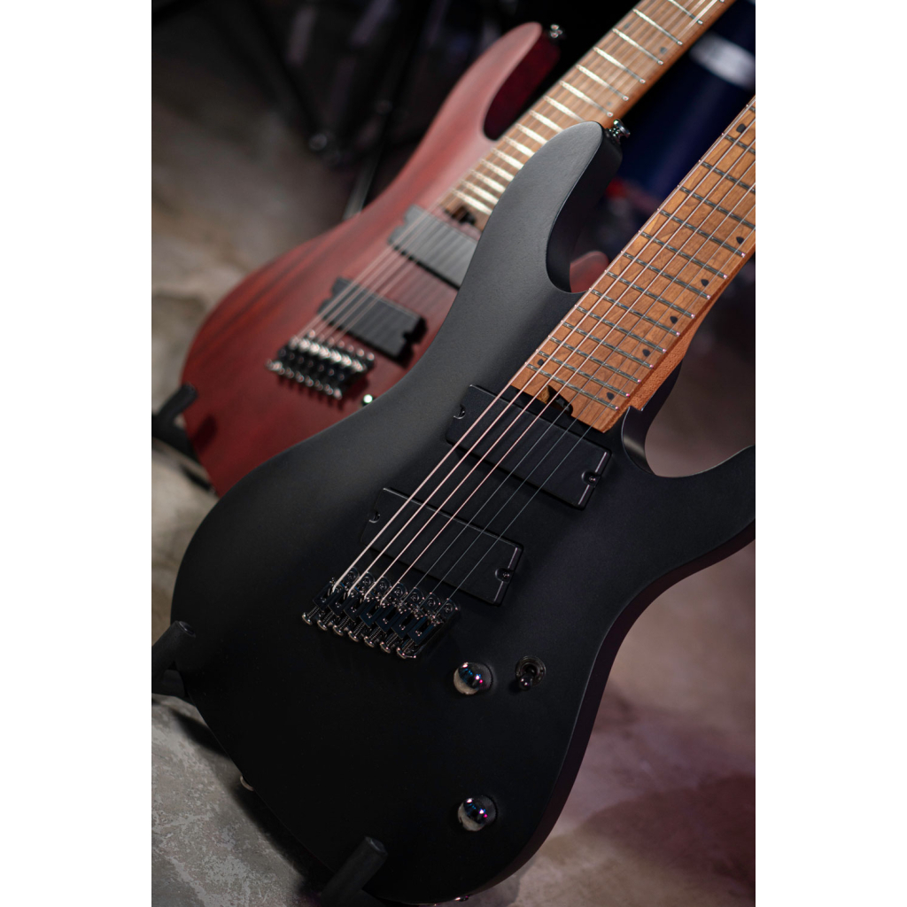 Електрогітара Cort KX307 Multi Scale Open Pore Black - зображення 6