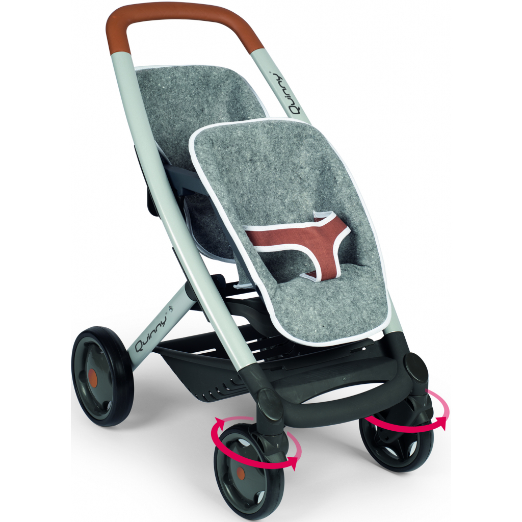 Коляска для ляльок Smoby Maxi-Cosi & Quinny для близнюків Графіт (253204) - зображення 3