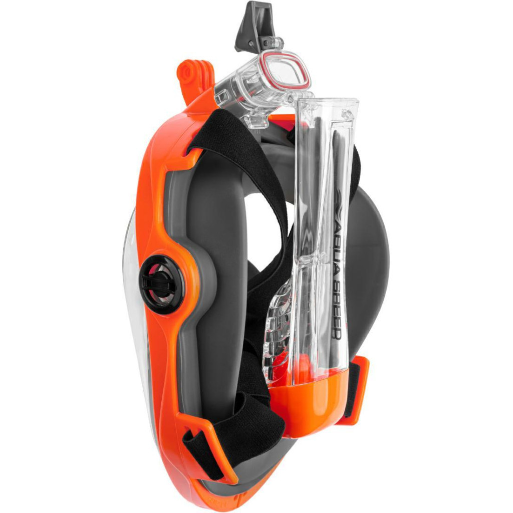 Маска для плавання Aqua Speed Spectra 2.0 9915 чорний, помаранчевий 247-75 S/M (5908217699152) - зображення 4