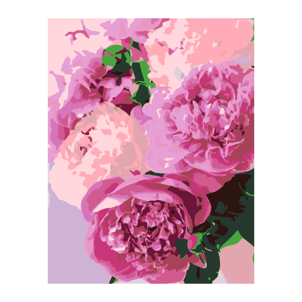 Картина по номерам Rosa Чарівні півонії, 35 х 45 см (4823098529736) - зображення 1