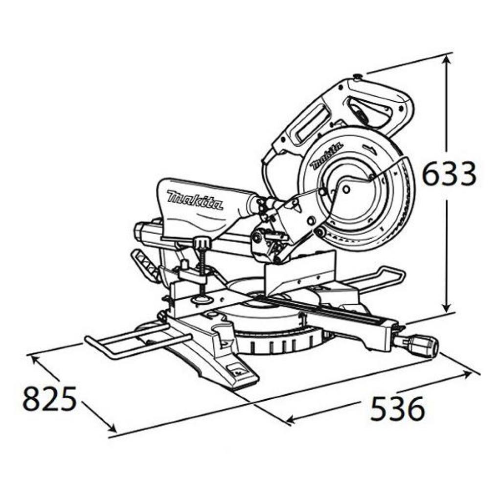 Торцювальна пила Makita LS1018L з протяжкою - зображення 3