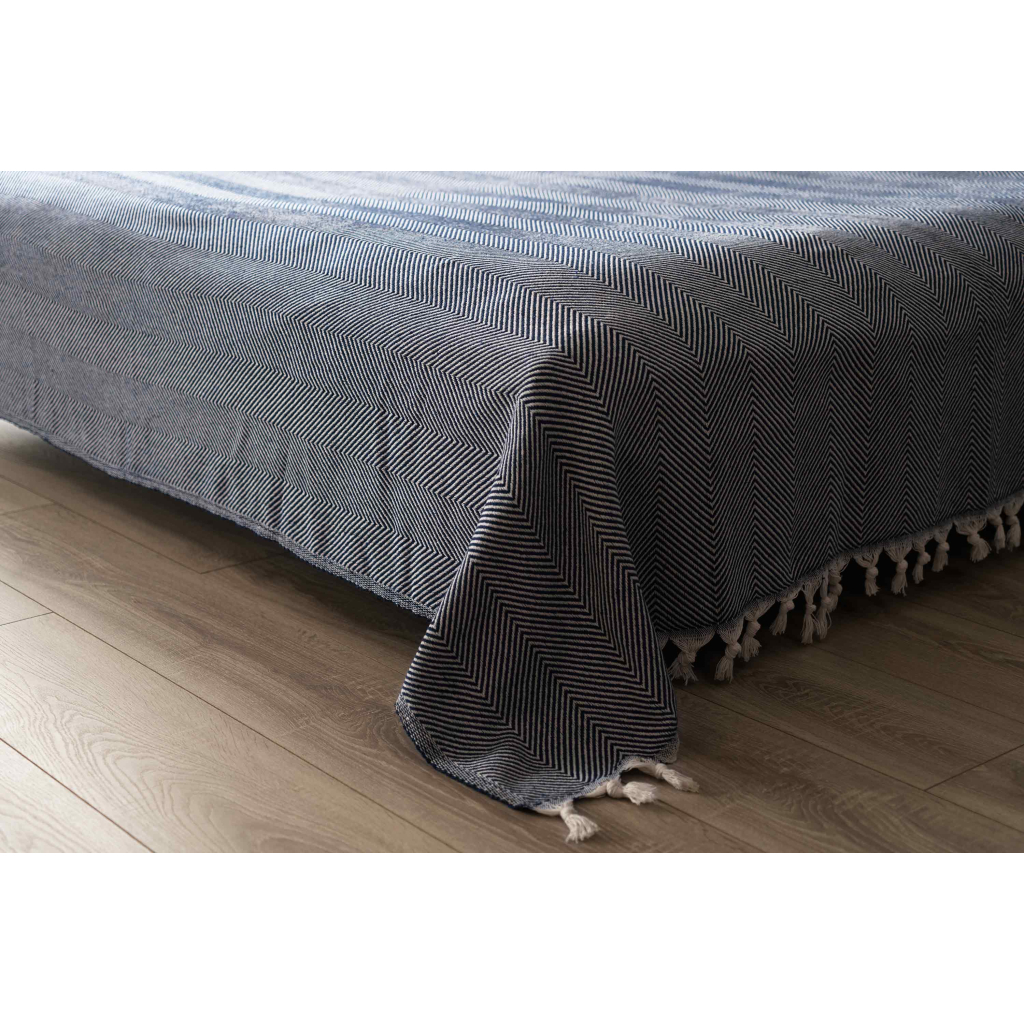 Плед Ardesto Summer 100% бавовна, синій 140х190 см (ART0915SB) - изображение 3