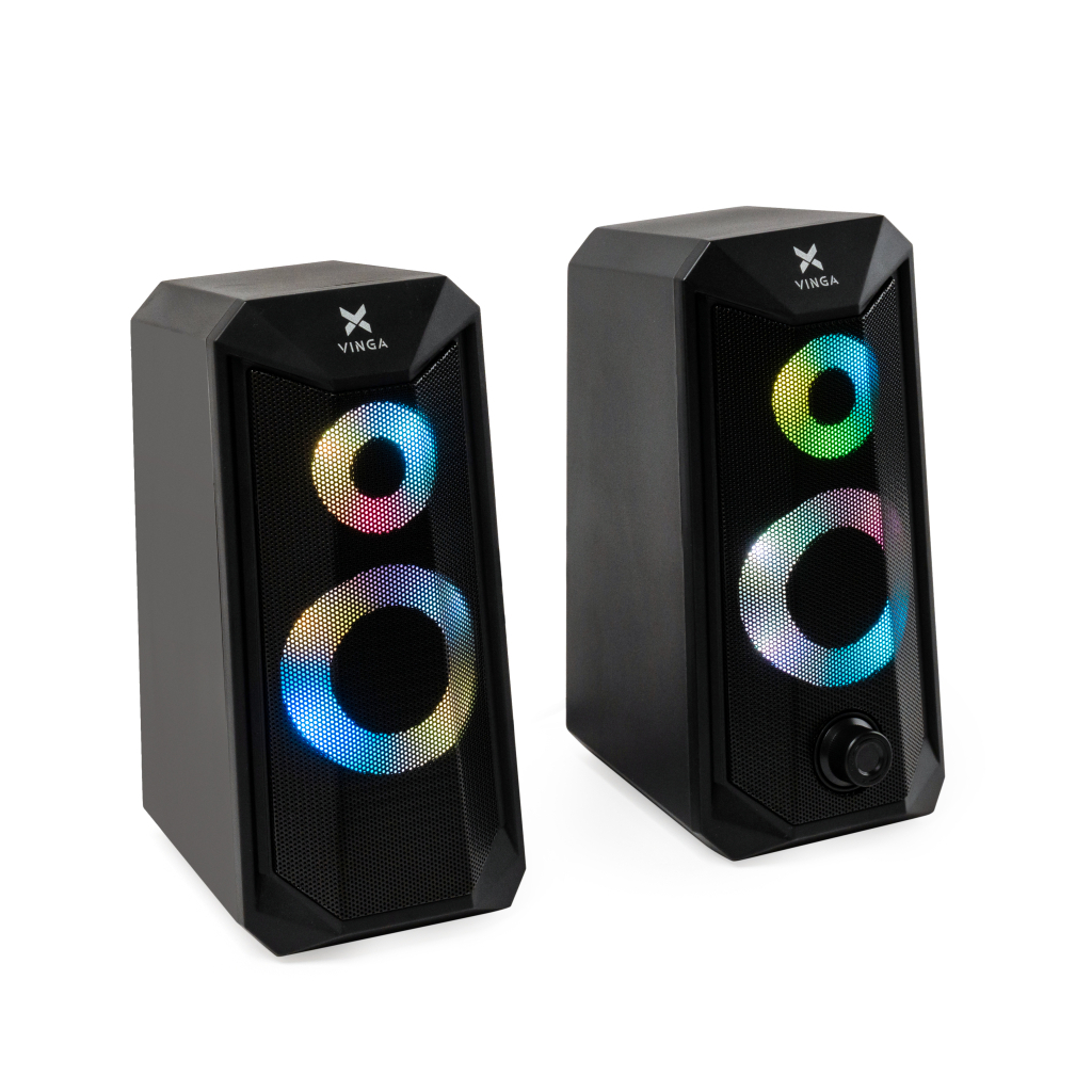 Акустична система Vinga SP-200 LED USB Black - зображення 7