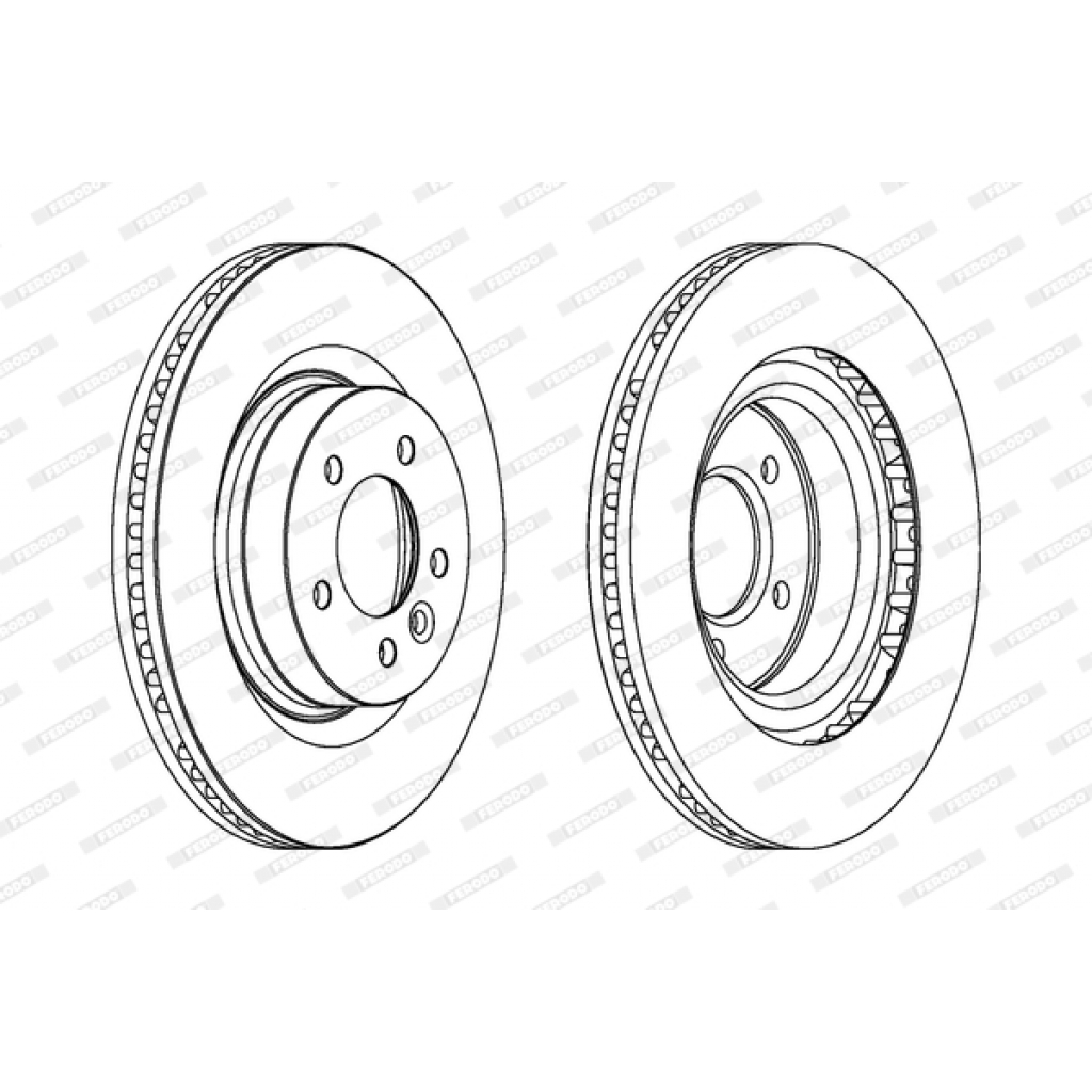Гальмівний диск FERODO DDF1432C-1 - зображення 1