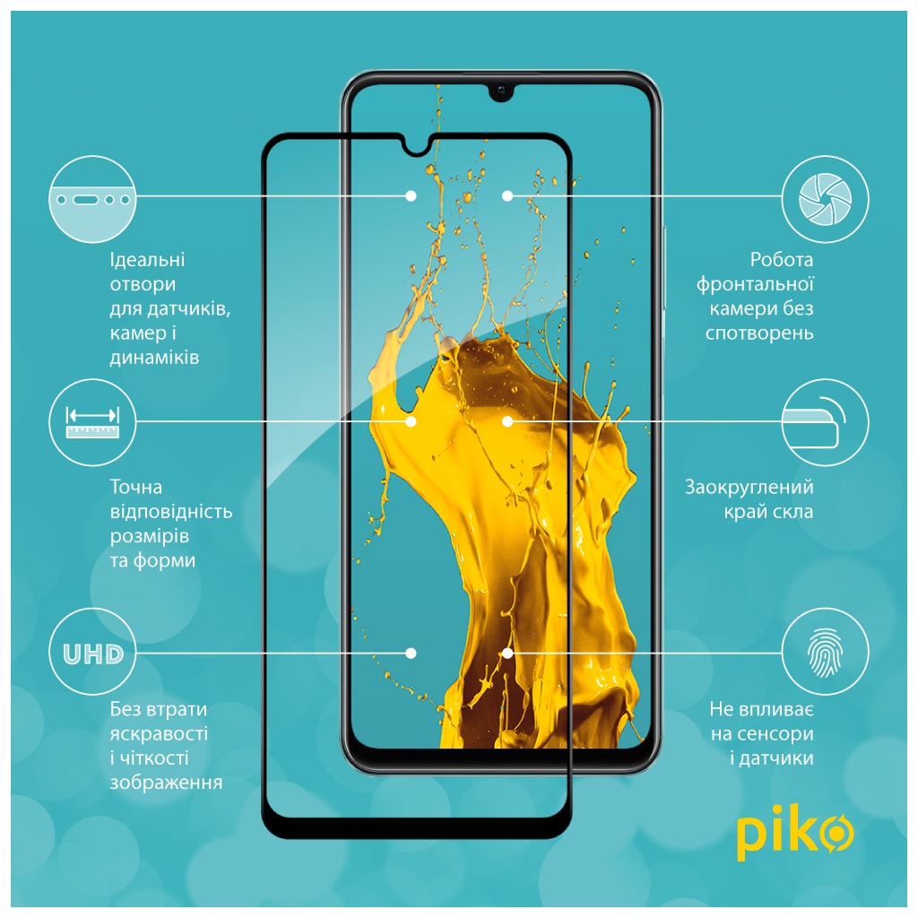 Скло захисне Piko Full Glue RealMe C51 Black (1283126582851) - зображення 2