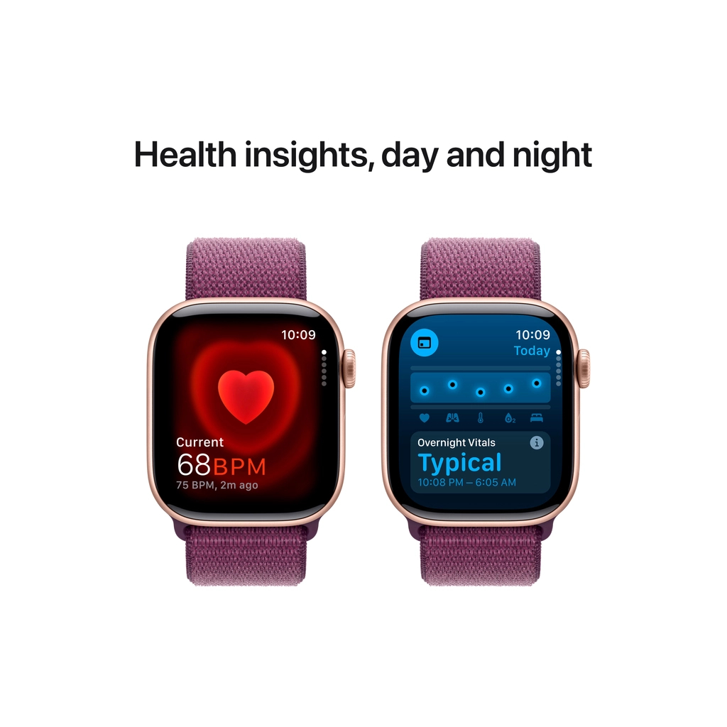 Смарт-годинник Apple Watch Series 10 GPS 42mm Rose Gold Aluminium Case with Plum Sport Loop (MWWK3QH/A) - зображення 5