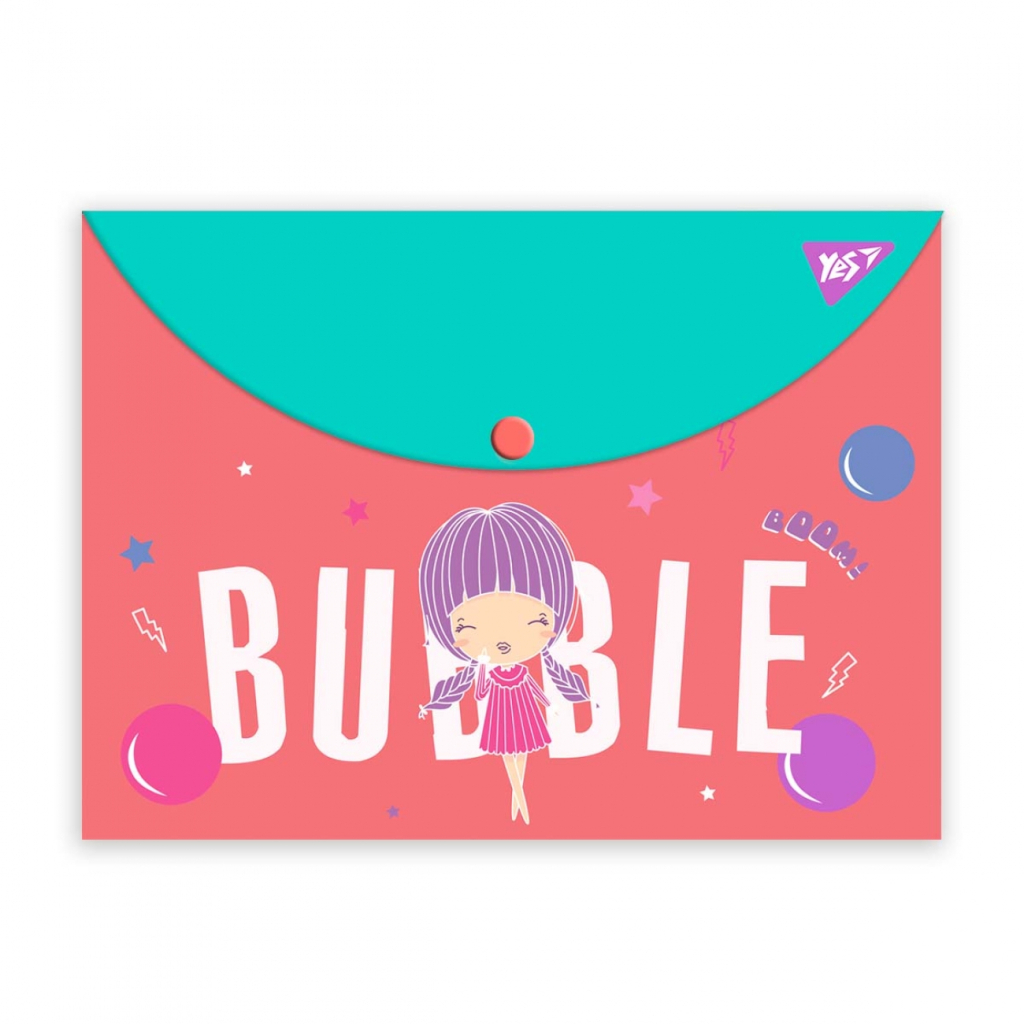 Папка - конверт Yes на кнопці А4 Cosmos (492010) - зображення 1