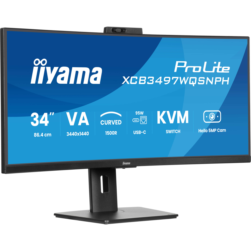 Монітор iiyama XCB3497WQSNPH-B1 - зображення 2
