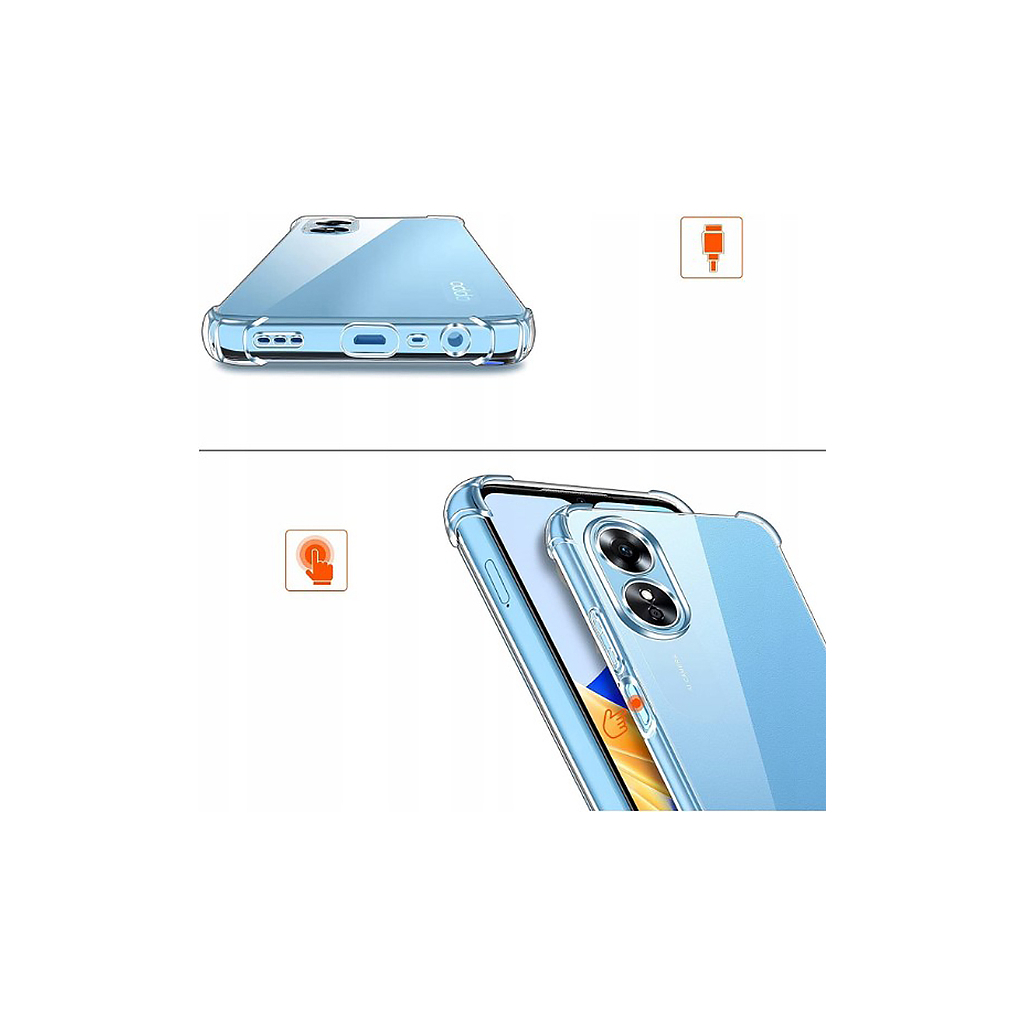 Чохол до мобільного телефона BeCover Anti-Shock Oppo A17 Clear (708894) - зображення 4