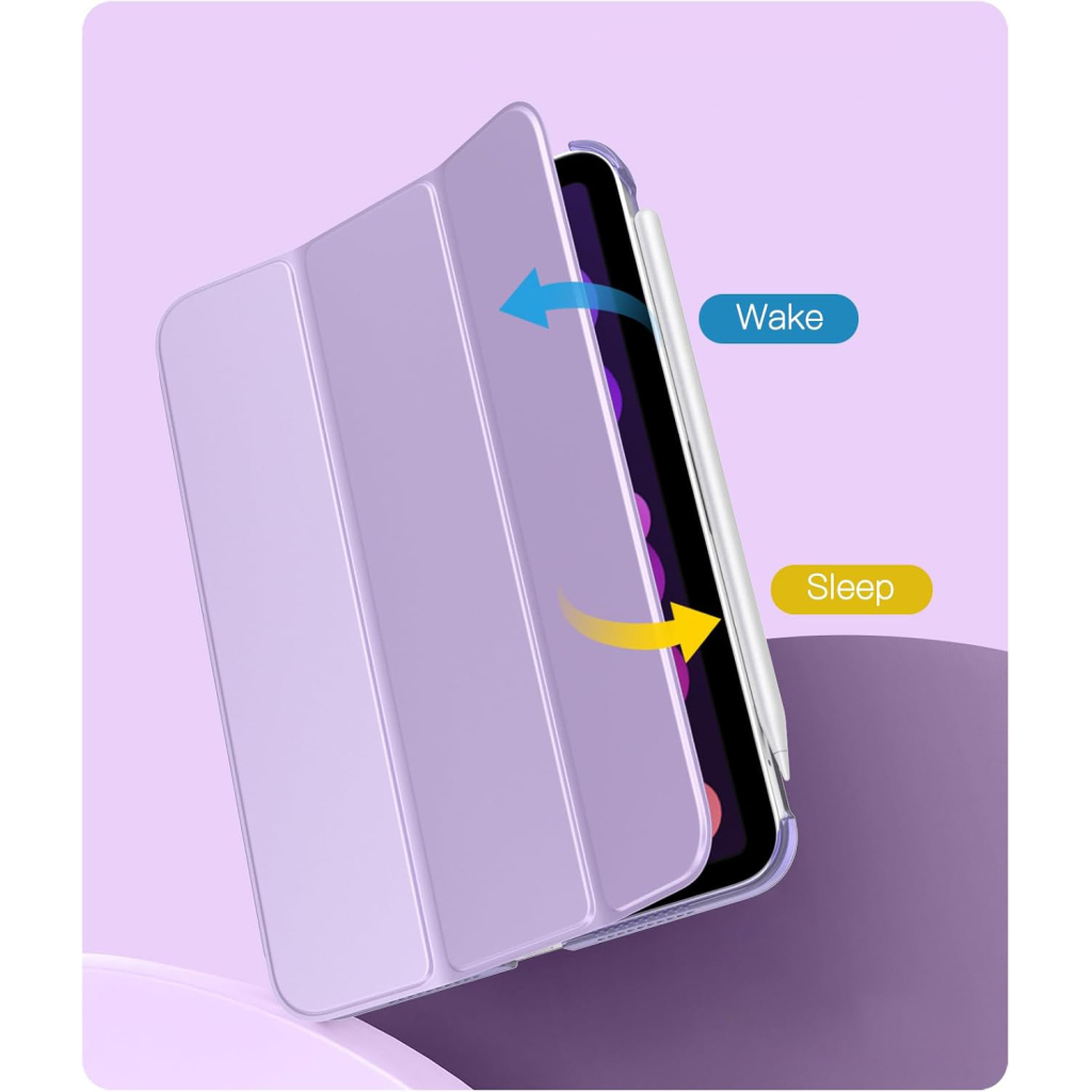 Чохол до планшета BeCover Tri Fold Hard BeCover Apple iPad Mini 7 2024 Purple (712455) - зображення 6